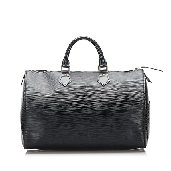 Louis Vuitton Speedy 30 Black Epi Leather Handbag