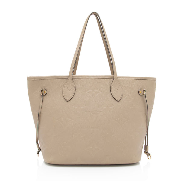 Cream on sale neverfull bag