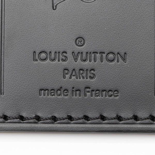 Louis Vuitton Black Epi Leather X Supreme Luggage Tag Louis