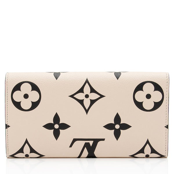Louis Vuitton Crafty Sarah Wallet (16 Card Slot) Cream in Monogram  Empreinte Cowhide Leather with Gold-tone - US