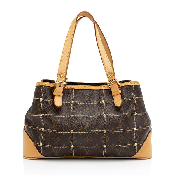 Louis Vuitton Limited Edition Monogram Canvas Riveting Satchel (SHF-mL –  LuxeDH