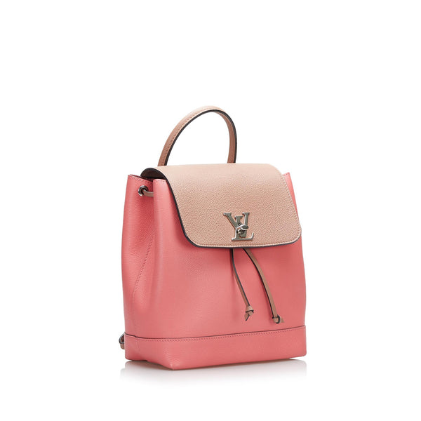 LOUIS VUITTON LOCK ME BACKPACK 8.7 PINK PERFORATE CALF SHW
