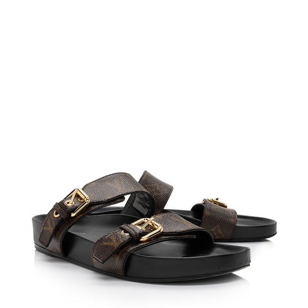 Louis Vuitton, Shoes, New Bom Dia Lv Mule Sandals