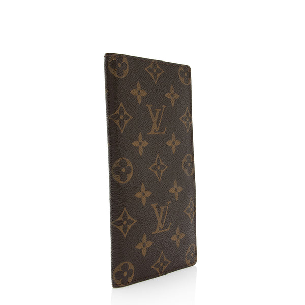 Louis Vuitton Monogram Canvas European Checkbook Cover (SHF-Noc4ZL) – LuxeDH