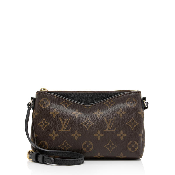 Louis Vuitton Monogram Pallas Pochette - Brown Clutches, Handbags