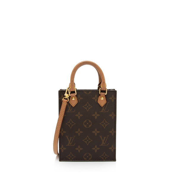 Shop Louis Vuitton MONOGRAM Petit Sac Plat Bag Monogram coated