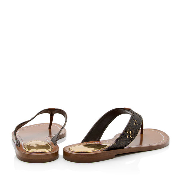 Louis Vuitton Monogram Sunny Thong Flat Sandals EU40 US 9-9.5