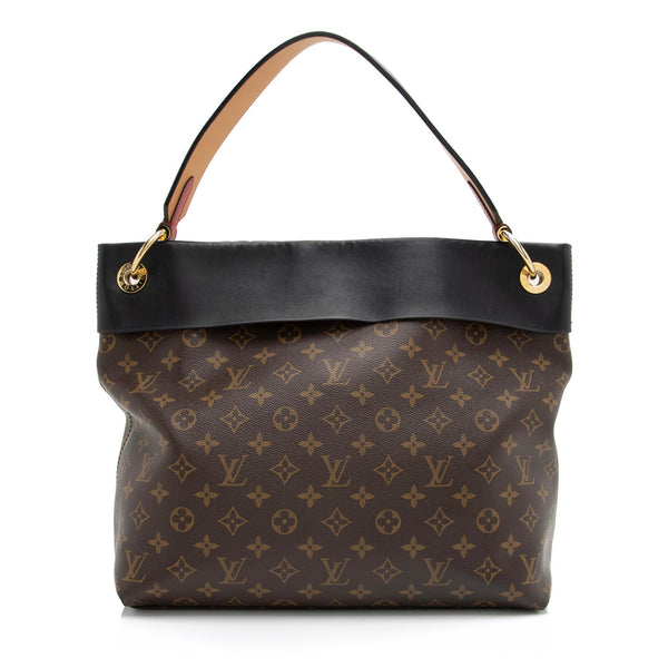 Louis Vuitton Tuileries Hobo Bag Brown Canvas Monogram