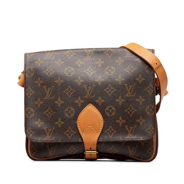 Louis Vuitton Cartouchiere GM Monogram Crossbody Shoulder Bag Leather Purse  LV