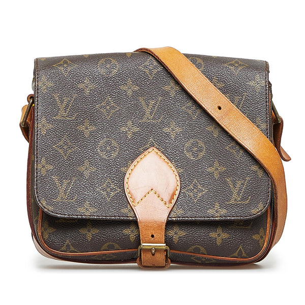 Louis Vuitton Vintage Monogram Canvas Cartouchiere MM Shoulder Bag
