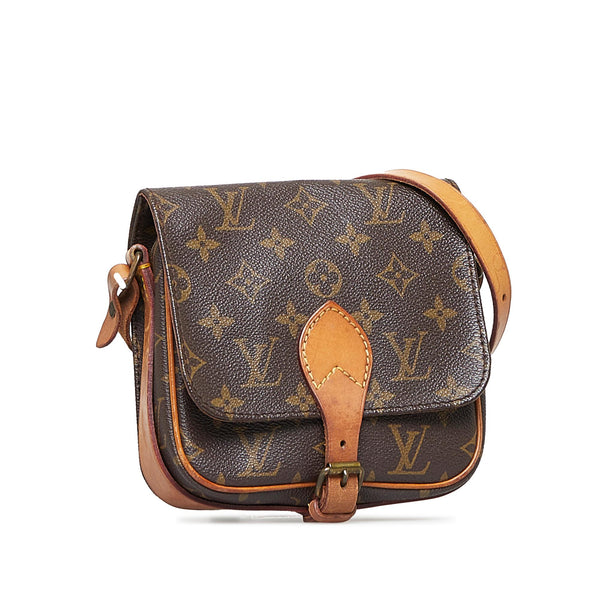 Louis Vuitton Vintage Monogram Cartouchiere PM Crossbody Bag