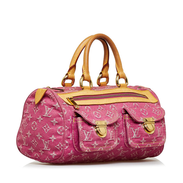 Louis Vuitton Louis Vuitton Neo Speedy Pink Monogram Denim Handbag