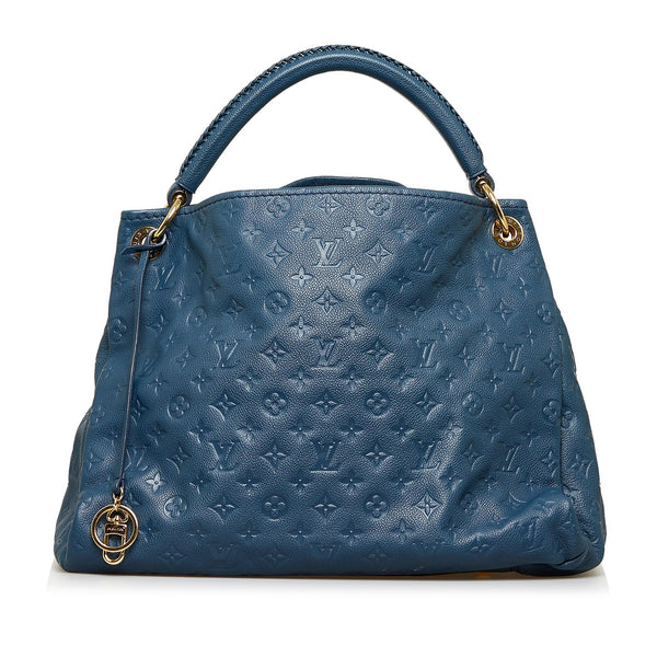 Louis Vuitton Artsy mm Blue Monogram Empreinte