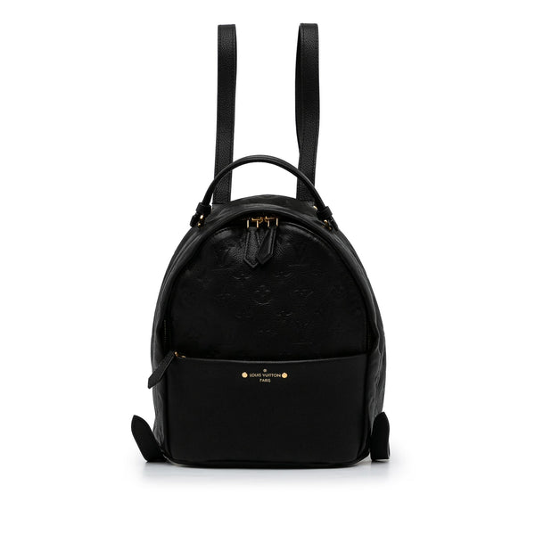 Louis Vuitton Black Empreinte Leather Sorbonne Backpack
