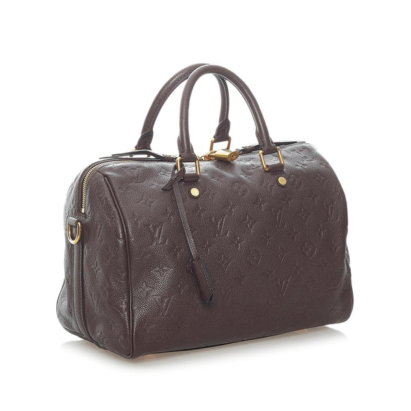 LOUIS VUITTON Speedy 30 Bandouliere Empreinte Leather Handbag