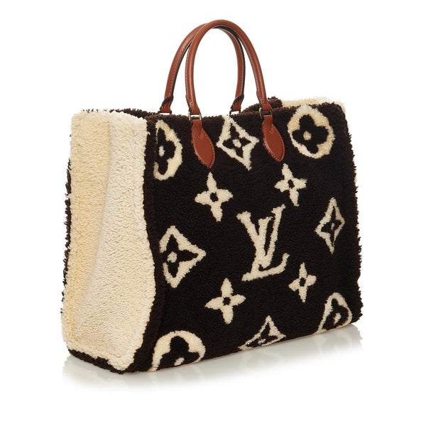 Louis Vuitton OnTheGo GM Handbag Monogram And Leopard Print In