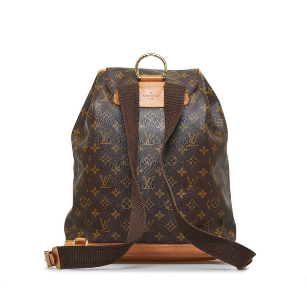 Authentic Louis Vuitton Montsouris MM backpack monogram