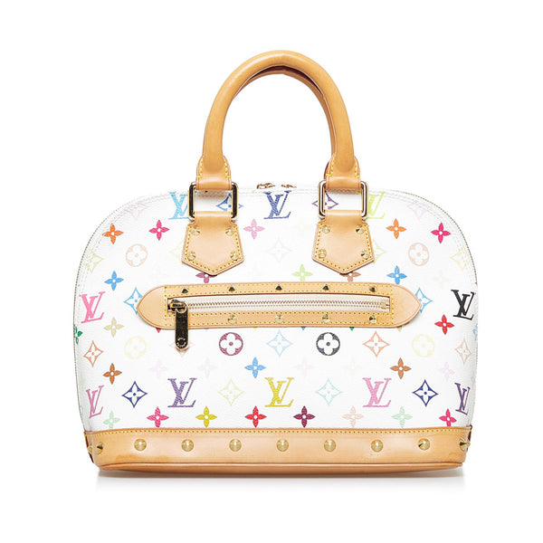 Louis Vuitton White Multicolor Monogram Canvas Alma PM Bag