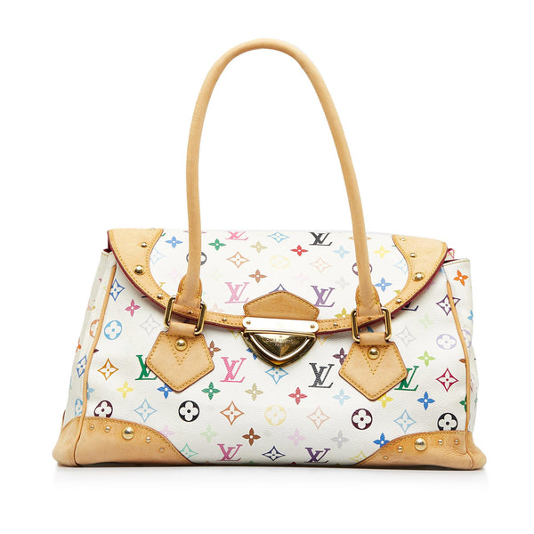 Louis Vuitton Beverly Handbag Monogram Multicolor mm White