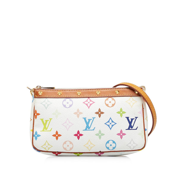 Louis Vuitton White/Multicolor Monogram Multicolore Pochette Bag