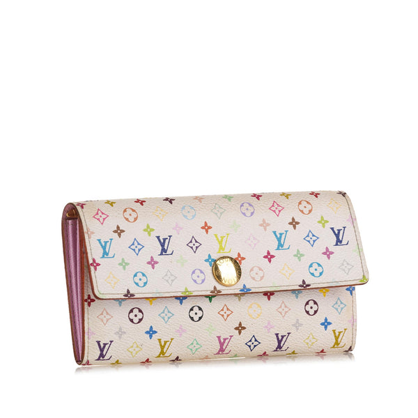 Multicolor Sarah Wallet White  Wallet, Leather wear, Clutch wallet