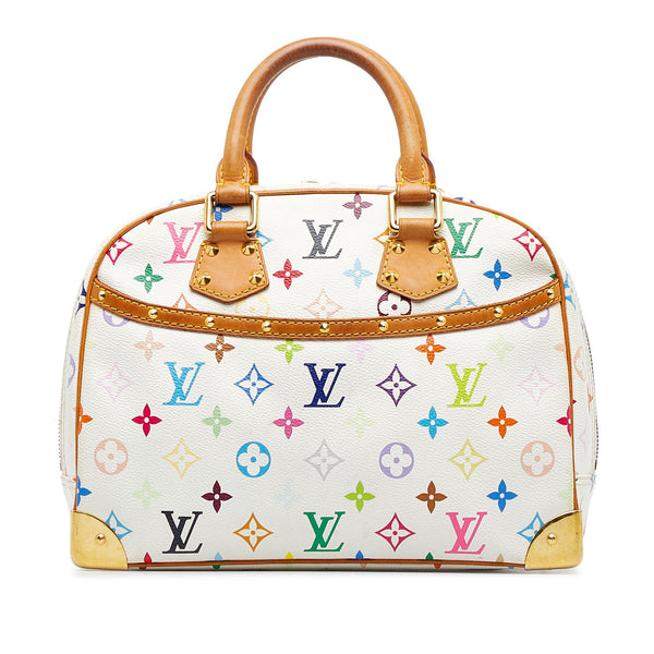 White Louis Vuitton Monogram Multicolore Trouville Handbag