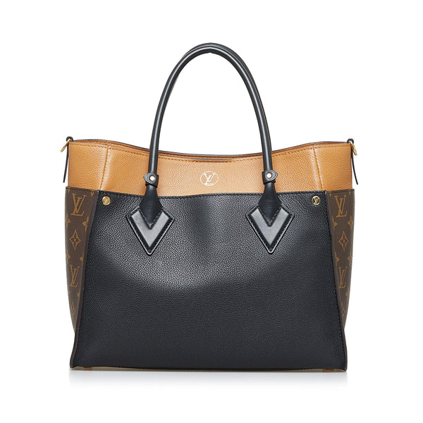 Louis Vuitton Calfskin Monogram Canvas On My Side MM Tote (SHF