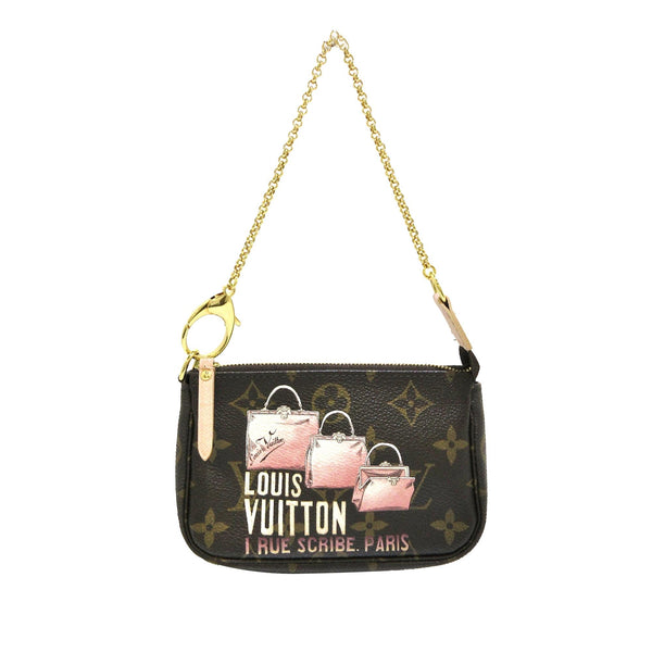 Louis Vuitton Monogram Patch Mini Pochette Accessoires (SHG-67gW7i