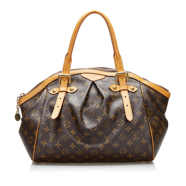 Louis Vuitton Monogram Canvas GM Leather Tote Tivoli Shoulder Bag