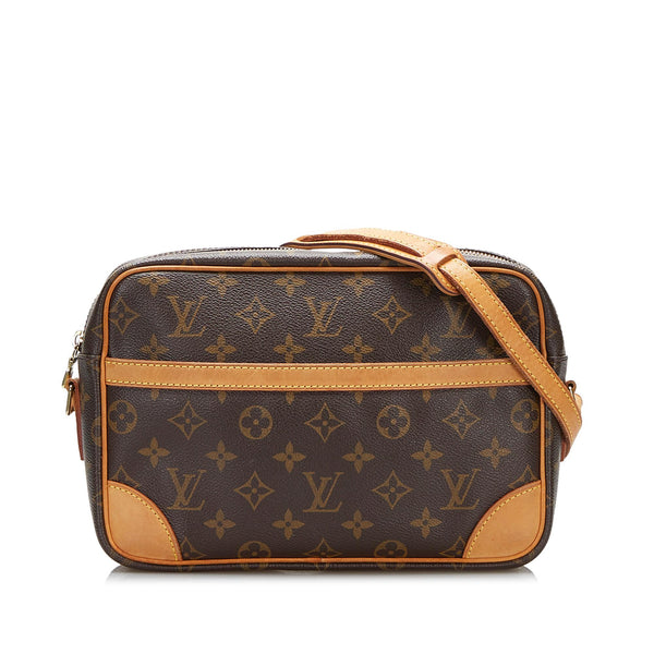 LOUIS VUITTON Authentic Trocadero 27 Brown Monogram Canvas 