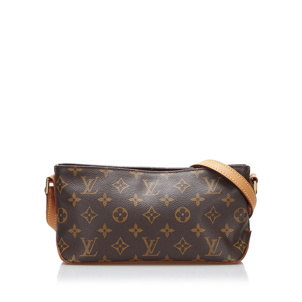 Louis Vuitton Trotteur Monogram Canvas Shoulder Pochette Bag at