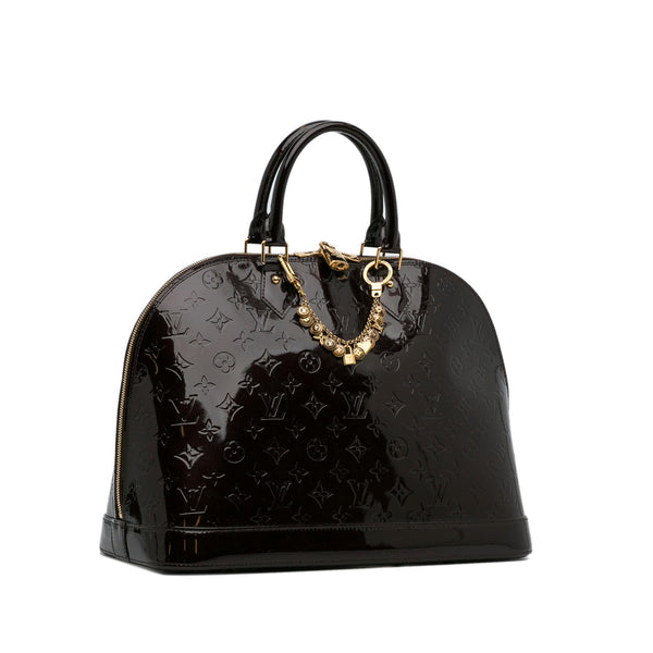 Louis Vuitton Black Monogram Vernis Alma GM Bag Louis Vuitton