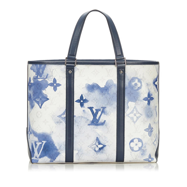 LOUIS VUITTON, Top Handle Bag Gm Watercolor Multicolor Monogram Logo Sh,  White, (One Size), New, Tradesy