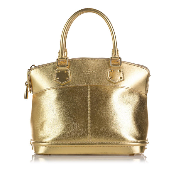2007 Louis Vuitton White Epi Leather Lockit PM Top Handle Bag For