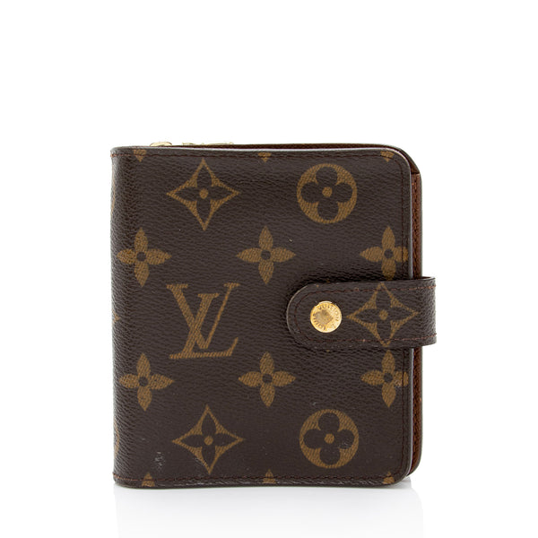 Louis Vuitton Bifold Wallet Men Write Monogram Taiga with Box