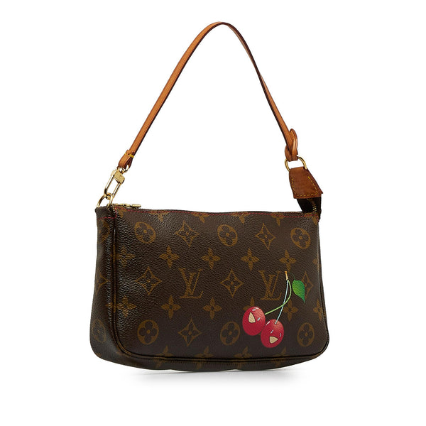 Louis Vuitton x Takashi Murakami Monogram Cherry Pochette Accessoires  (SHG-2i768q)