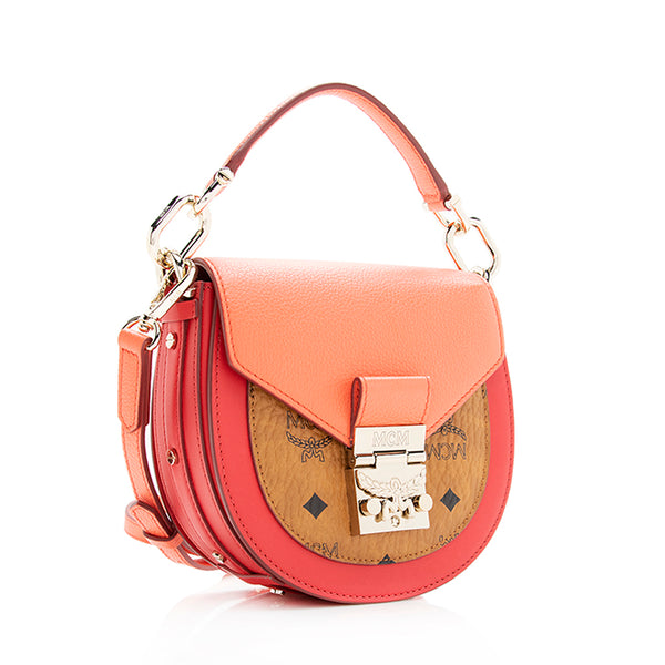 MCM Visetos Patricia Satchel w/ Strap - Neutrals Handle Bags, Handbags -  W3048755