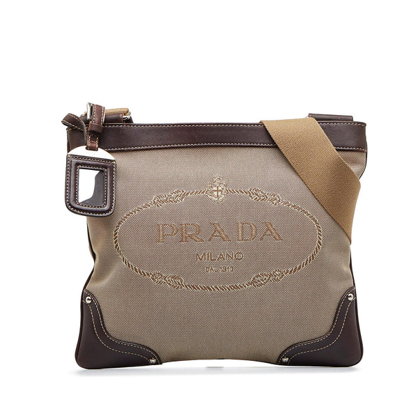 Prada Canapa Logo Crossbody Bag (SHG-tULN38) – LuxeDH