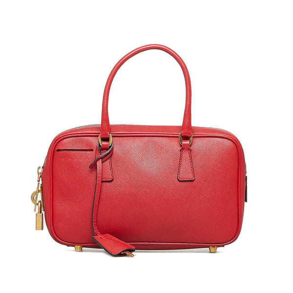 Saffiano Leather SIDONIE Top Handle Bowler Bag