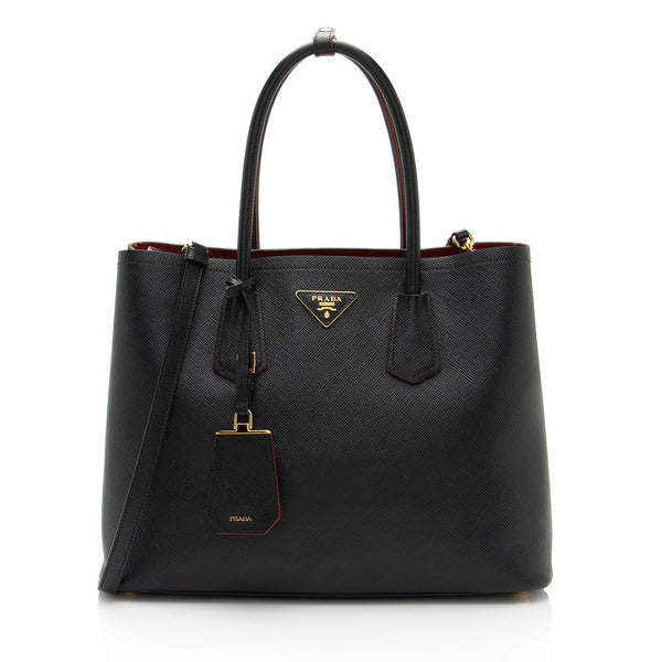 Prada black hotsell and red bag