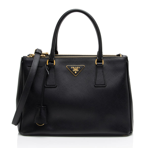 Prada saffiano 2025 double zip small