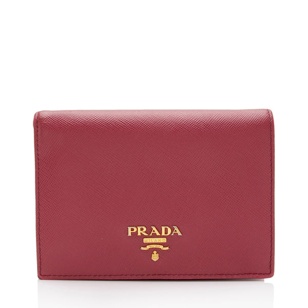 Prada Saffiano Lux French Wallet (SHF-JjY1GM) – LuxeDH