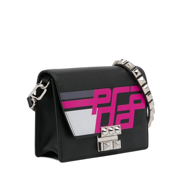 Prada Elektra Crossbody Shoulder Bag in Pink Saffiano Leather