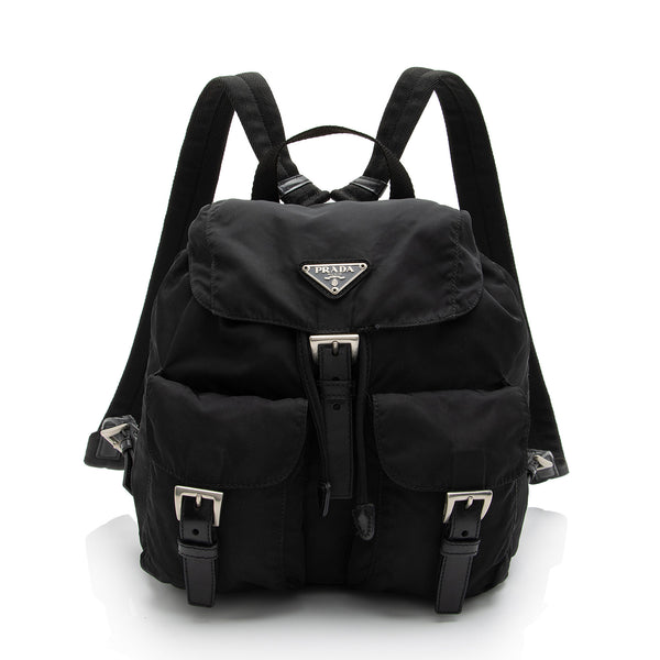 Prada Tessuto Double Pocket Medium Backpack (SHF-EHKQ1z)
