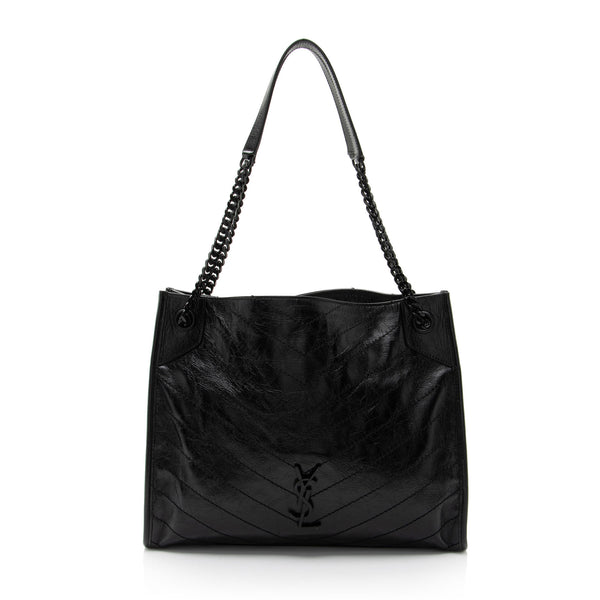 Saint laurent best sale crinkled bag