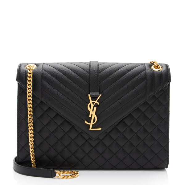 Ysl large monogram sales matelasse shoulder bag