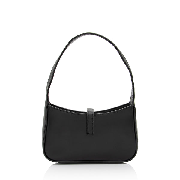 Le 5 A 7 Mini Leather Shoulder Bag in Black - Saint Laurent