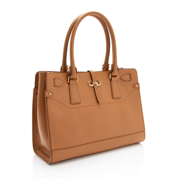 Salvatore ferragamo discount briana leather tote