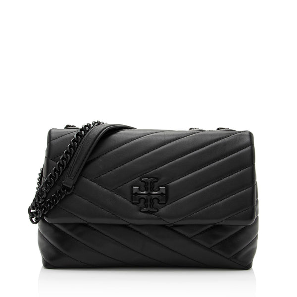 Tory Burch Chevron Leather Kira Small Convertible Shoulder Bag (SHF-ok –  LuxeDH