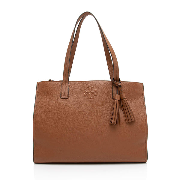 Tory Burch Block-T Leather Backpack - Luxed